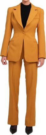 Parentezi Hadley Straight Leg Trouser In Mustard