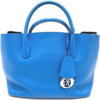 Dior Pre-owned Handbags, female, Blue, Size: ONE SIZE Pre-owned Leather dior-bags