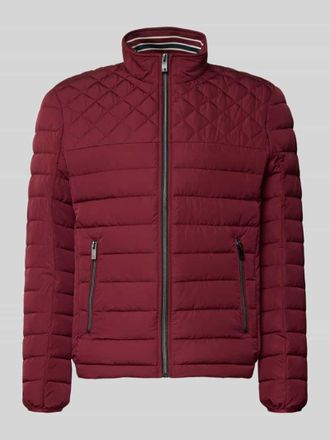 Christian Berg Steppjacke mit Rei&szlig;verschlusstaschen in Dunkelrot, Gr&ouml;&szlig;e L