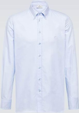 Etro Logo cotton Oxford shirt
