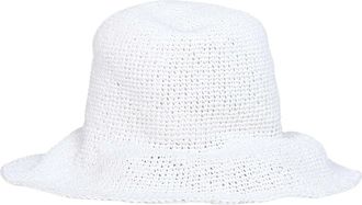 Toteme Accessoires, Dames, Wit, ONE Size, Katoen, Papieren Zonnehoed