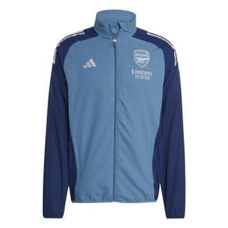 adidas Mens Arsenal Pre Match Tracksuit Top 2025 2026 in Blue - Size Medium