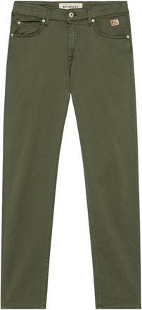 Roy Rogers Gabardine Stretch Broek - Heren - Slim Fit Broeken - Groen - W35 - Katoen - Broeken