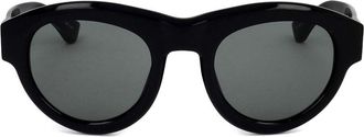 Linda Farrow DRIES VAN NOTEN DVN66 C1 Womens Sunglasses Black Size 51