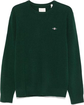 GANT Maglione leggero in maglia fine - Verde