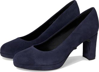 Rockport Carmen High Womens Heels Navy Suede : 10.5 M (B)