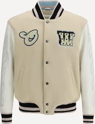 Off-white Varsity Star Logo Jacket Male 48