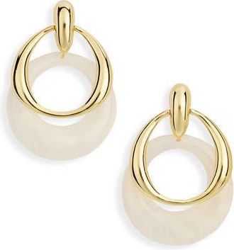 Eye Candy Los Angeles Zahara Statement Drop Earrings in Gold at Nordstrom Rack