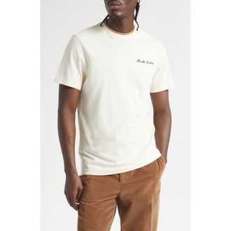 Moncler Archive Embroidered Logo Patch T-Shirt in White at Nordstrom, Size Xxx-Large