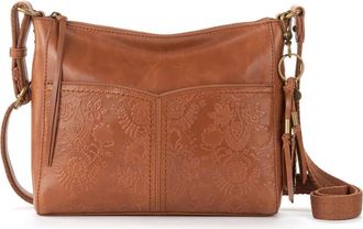 The Sak Alameda Leather Crossbody Bag in Tobacco Floral Emboss at Nordstrom Rack