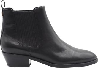 Ralph Lauren Ericka Enkellaarsjes - Heren - Cowboylaarzen - Zwart - 40 EU - Leer - Schoenen