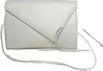 Givenchy Pre-owned Leather Shoulder Bag - Dames - Vintage Clutch - Wit - ONE Size - Leer - Vintage