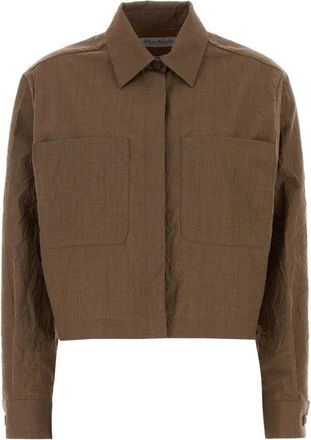 Max Mara Ricordo Jas - Dames - Zomerjassen - Bruin - S - Wol - Jassen
