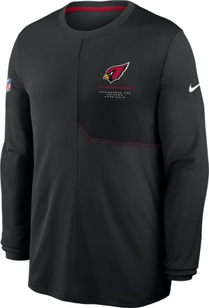 Nike Arizona Cardinals Sideline Coach Nike Mens Dri-FIT NFL Long-Sleeve Top in Black | 03B1047Y9C-B8B