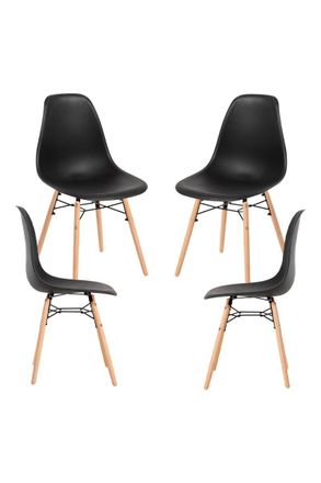 Regalos Miguel Packs Sillas Comedor - Pack 4 Sillas Besy - Negro