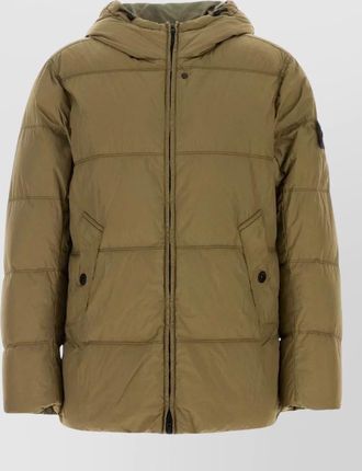 Stone Island down hooded puffer jacket