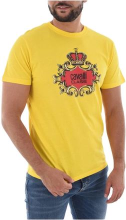 Cavalli T-Shirts - Heren - T-shirts - Geel - M - Tops