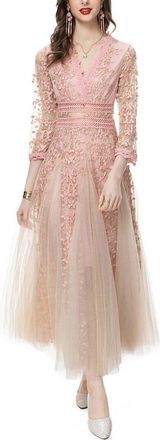 Burryco Burryco Pink Maxi Dress