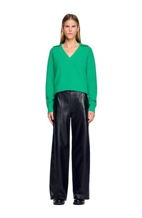 Sandro Polo-neck sweater in Green at Nordstrom, Size X-Large