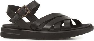Geox D Xand 2S - Dames - Sandalen - Zwart - 38 EU - Leer - Schoenen