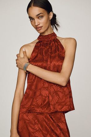 Farm Rio Shell Halter Top