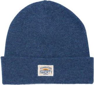 Faherty Core Logo Beanie in Denim at Nordstrom Rack