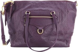 Louis Vuitton Purple Monogram Empreinte Leather Lumineuse Pm (Authentic Pre- Loved)
