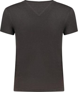 Tommy Hilfiger Logo-Embroidered Cotton T-Shirt - Black