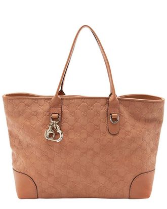 Gucci ssima Heart Bit Charm Medium Tote (Authentic Pre-Loved)