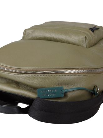 Coccinelle Grained Cowhide Backpack - Green