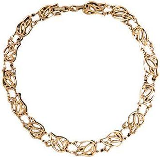 Nina Ricci 18ct gold plated filigree necklace