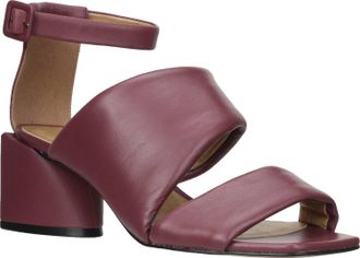 Carrano Womens Maren Leather Gladiator Sandal In Raisin