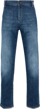 Pantaloni Torino Klassieke Denim Jeans voor dagelijks gebruik - Heren - Slim Fit Jeans - Blauw - W36 - Denim - Jeans