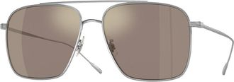 Oliver Peoples OV1320ST Dresner 50365D Mens Sunglasses Silver Size 56