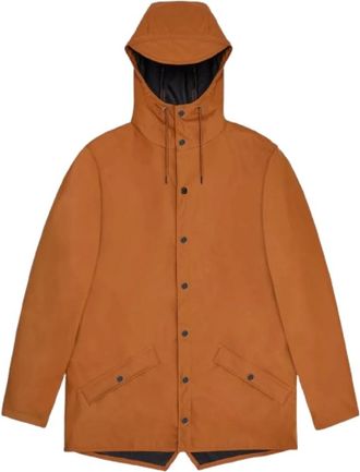 Rains Jassen, Heren, Rood, M, Waterdichte Urban Regenjas