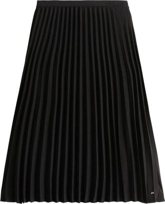 Tommy Hilfiger Gonna midi pliss&eacute; - Nero