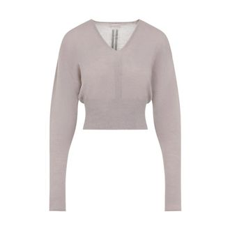 Rick Owens V Cropped Top - Dames - Truien - Roze - Maat: M Wol