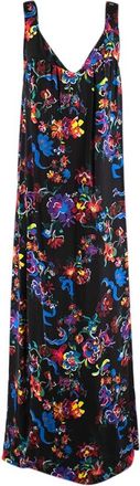 Maison Margiela Maison Margiela Black Satin Sleeveless Floral Dress Size L