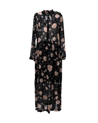 Ganni Ganni Carlton Georgette Maxi Dress in Floral Print Viscose