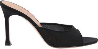 Amina Muaddi Elegante Alexa Slipper Sandalen - Dames - Muiltjes - Zwart - 37 1/2 EU - Schoenen