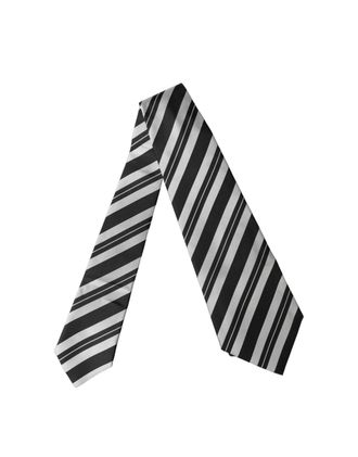 Dolce & Gabbana Striped Silk Necktie - Black
