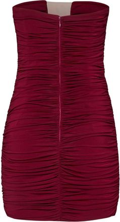 Nensi Dojaka Womens Mini Dress Burgundy Viscose