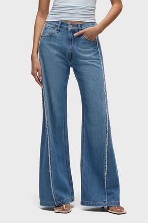 Hudson jodie loose fit wide leg w/ frayed seams in Unravel at Nordstrom, Size 31