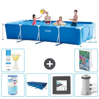 Intex Piscina Con Estructura Rectangular - 450x220x84 Cm - 7-piezas S41