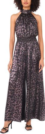 Vince Camuto Smocked Wide Leg Jumpsuit in Rich Black at Nordstrom, Size X-Small