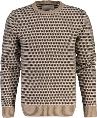 GANT Jersey de lana texturizado de 3 tonos - Knitwear - Hombre - Beige - XL