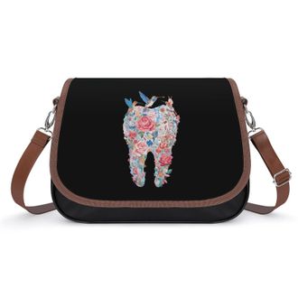 Generic Dentist Dental Tooth Floral Hummingbird Fashion Womens Crossbody Bags Novelty Handbag Shoulder Bag Purse