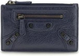 Balenciaga Wallets & Cardholders, female, Blue, Size: ONE SIZE Lamb Ovis Aries Aries Leather Wallet
