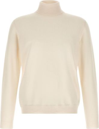 Zanone Off White Turtle Neck Sweater