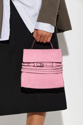 Moschino Suede Bag Tie Me, Womens, Pink